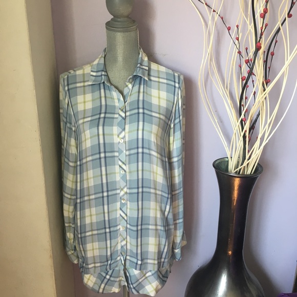 J. Jill Tops - J Jill Plaid Multi-Yarn Dyed Tunic